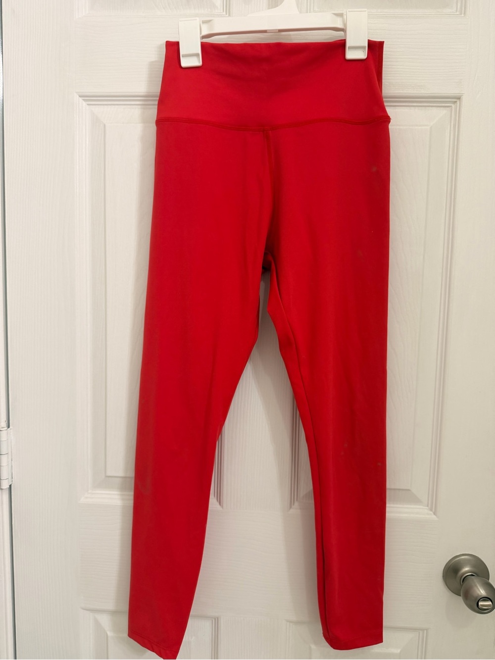 High-Waist Red Active Leggings for Women